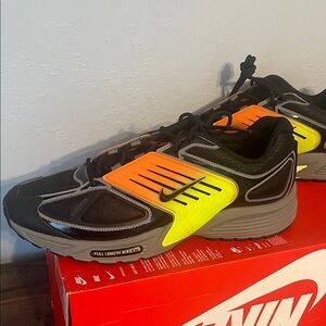 New Nike Air Zoom Pegasus Wave Men’s Black/Orange/Yellow Gradient Sneakers